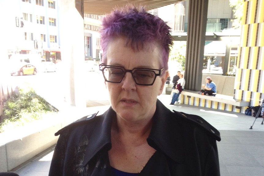 Justine Wilkinson speaks outside court in Brisbane on September 30, 2015