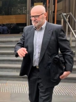 Darrel George Harington outside Hobart Supreme Court.