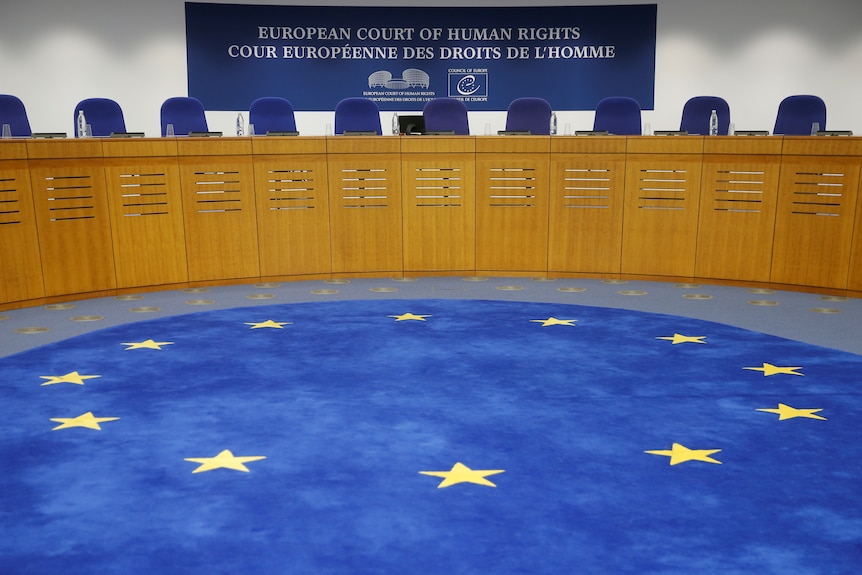 The empty European Court of Human Rights.