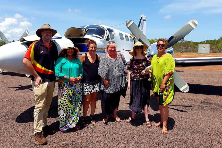 Senator Jacqui Lambie with ALPA members in the NT.