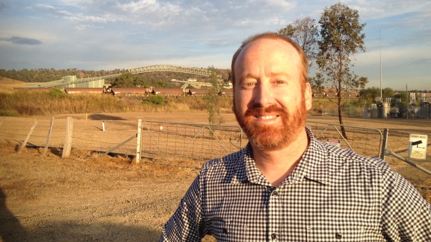 Muswellbrook Mayor Martin Rush in front of Dartbrook mine