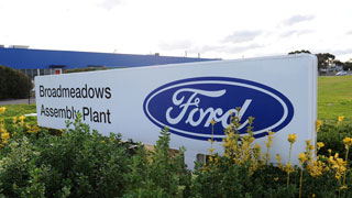 Sign outside Ford's Broadmeadows plant