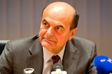 Leader of Italy's Democratic Party Pier Luigi Bersani