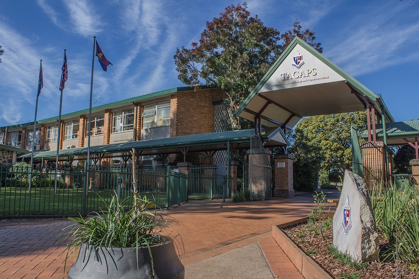 The front facade of a Toowoomba Anglican school