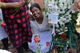 Wanita Sri Lanka yang berduka