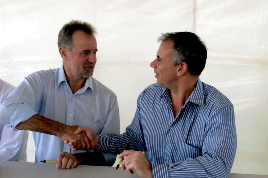 Nigel Scullion and Adam Giles