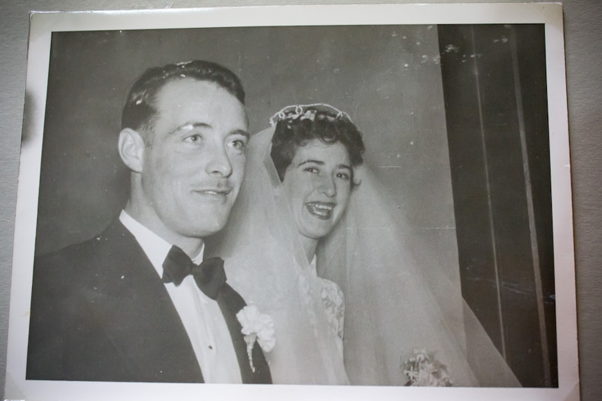 Juliette and Kenneth Griffith on their wedding day.