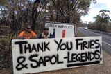 Message of thanks for the CFS and police