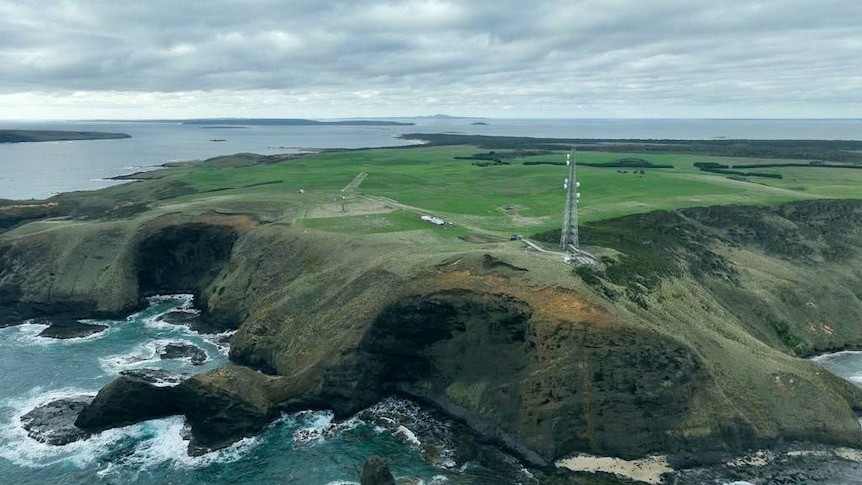 Aerial Kennaook_Cape Grim baseline air monitoring station in Tasmania