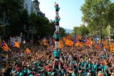 Supporters demonstrate in Barcelona in an unprecedented show of mass support for autonomy from Madrid.