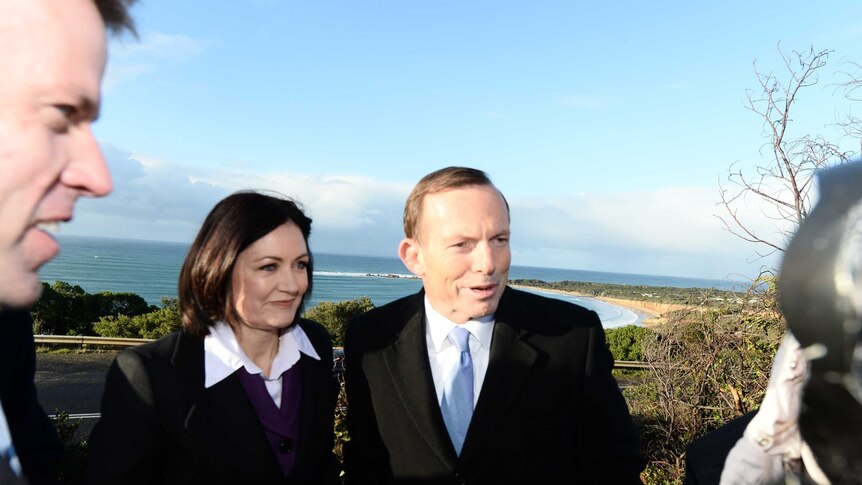 Tony Abbott on the Great Ocean Road