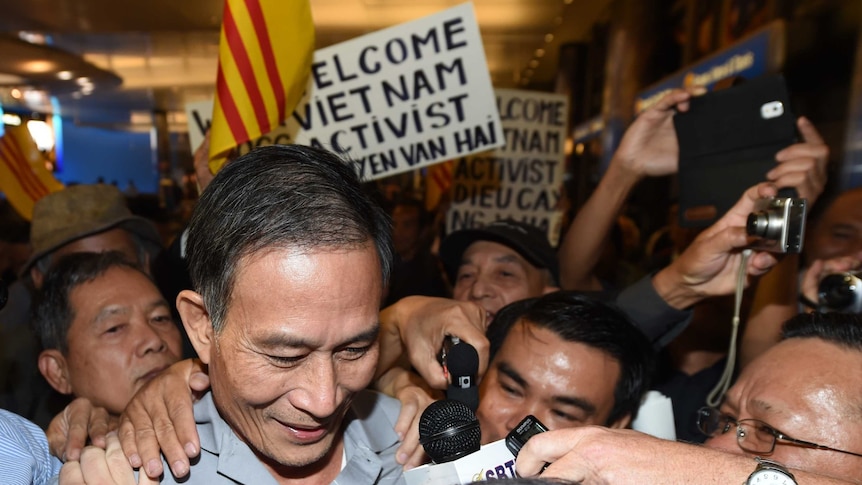 Freed Vietnamese dissident Nguyen Van Hai