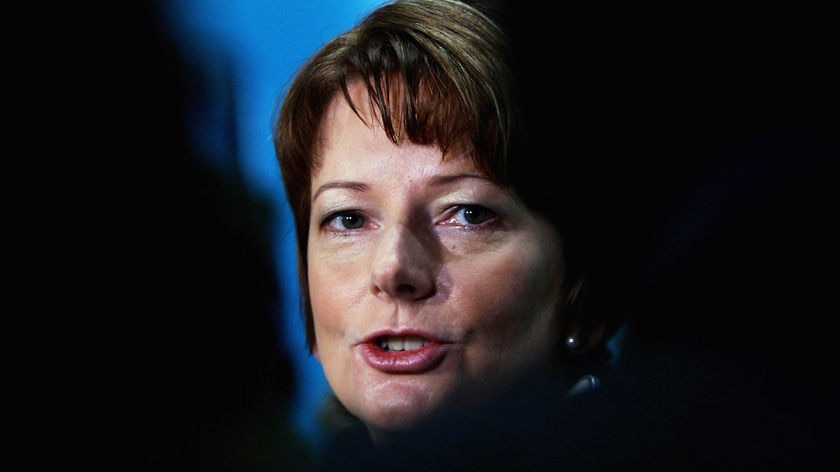 Julia Gillard attends the 44th National Conference of the Australian Labor Party.