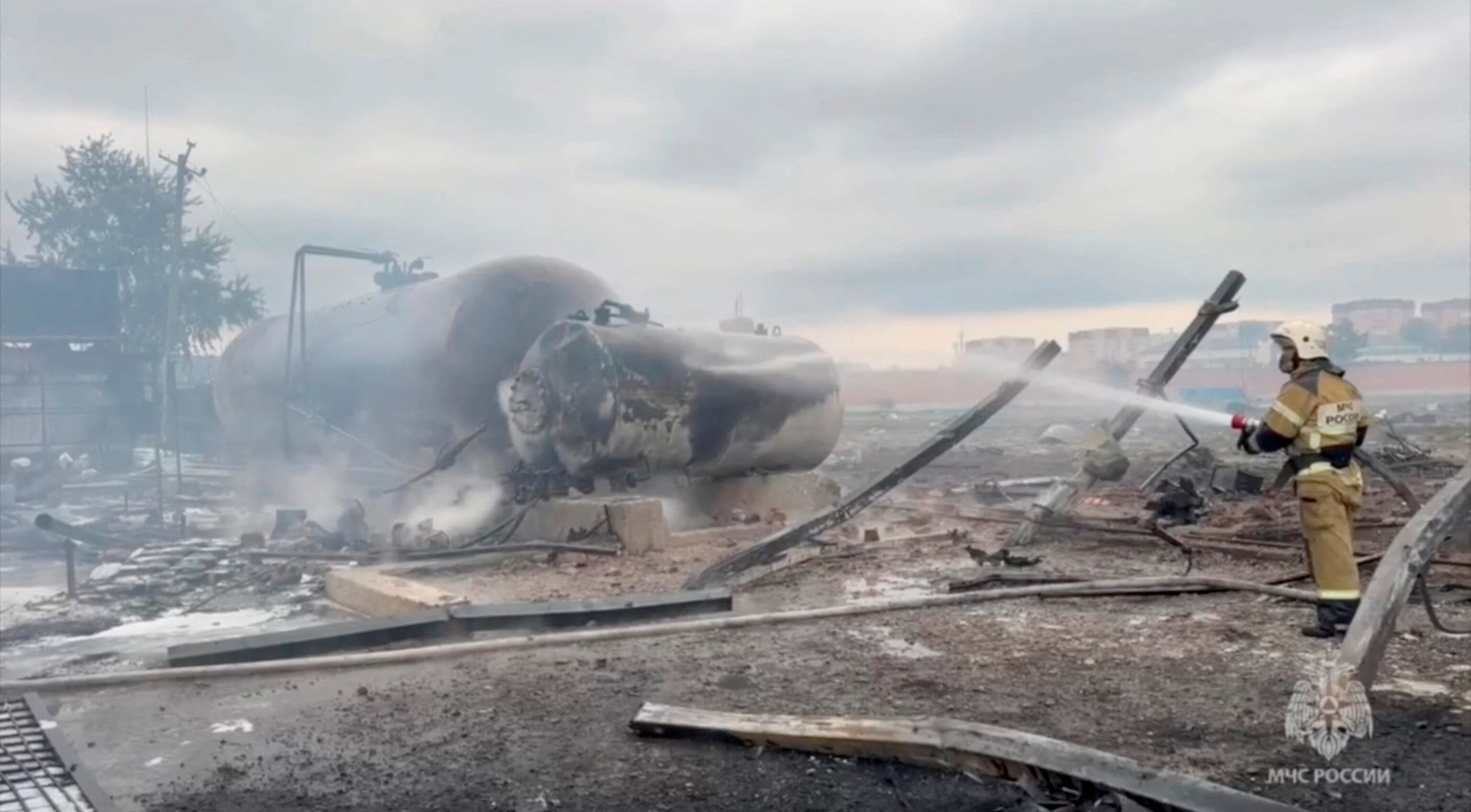 Fuel tank explosion at petrol station in Russia's Chechnya kills four