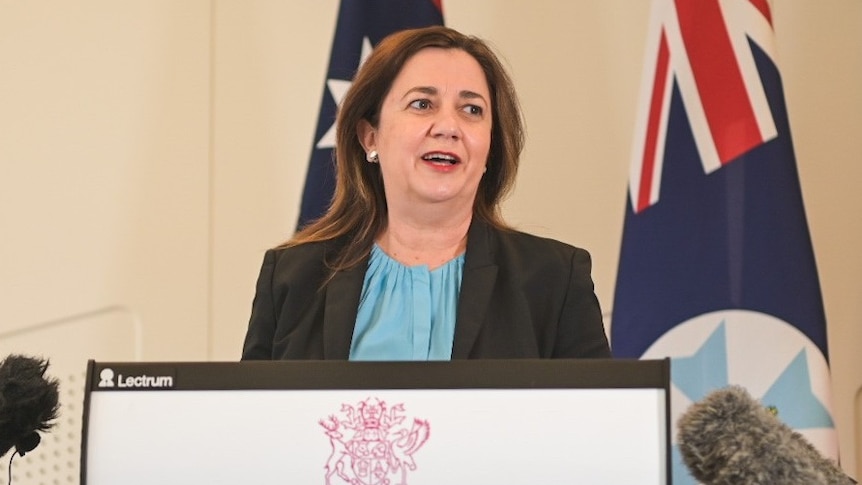 Queensland Premier Annastacia Palaszczuk giving COVID-19 update