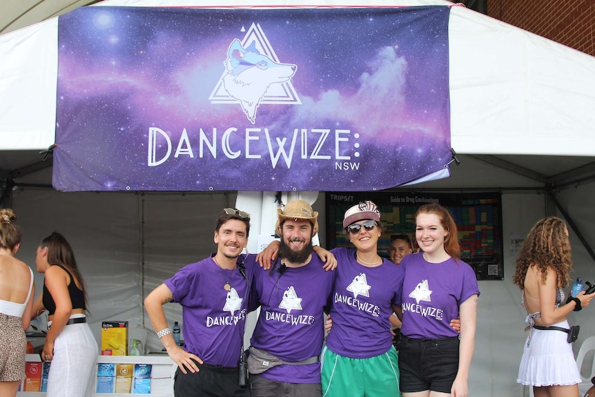 DanceWize NSW volunteers at the Rolling Loud festival.
