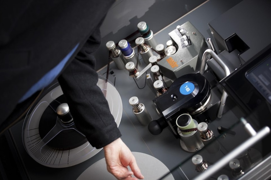 Various items used to turn analog film into digital records