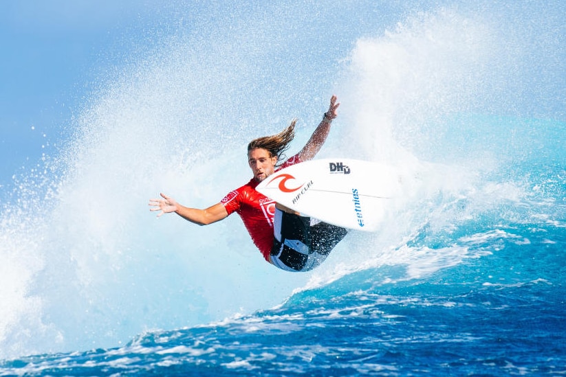 Matt Wilkinson on his way to a win in Fiji