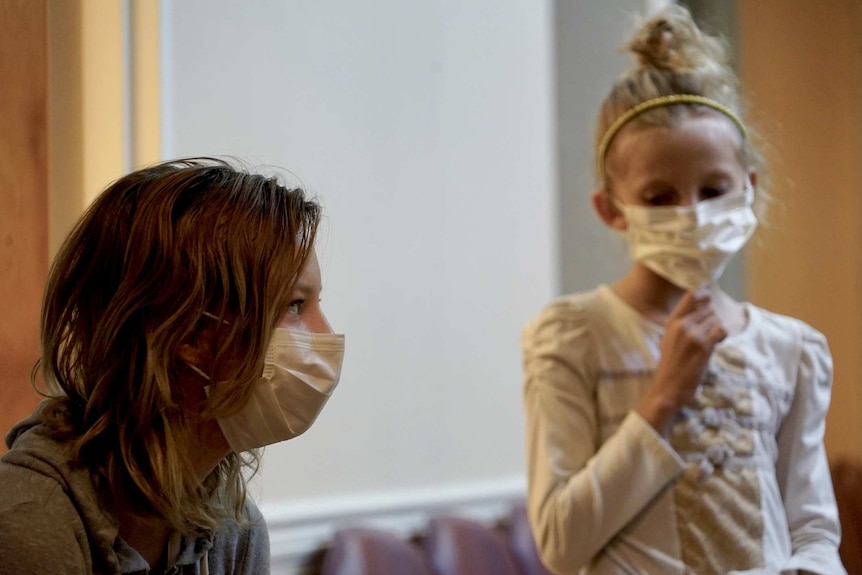 Jasmine and Kira Myers at the Cabin Creek Health Center