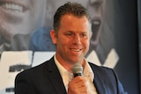 Glenn Archer speaks at the launch of the 2014 AFL final series.