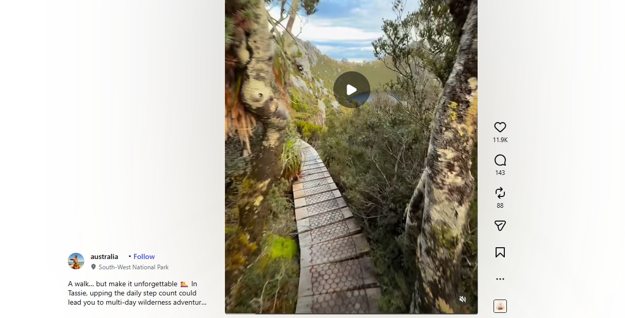 Tourism Australia post