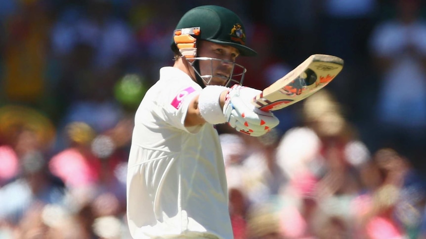 David Warner hit a quickfire 85 to put Australia on top early on.
