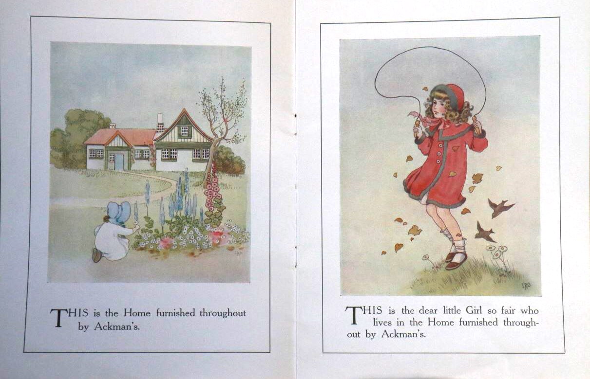 Illustrated advertising leaflet