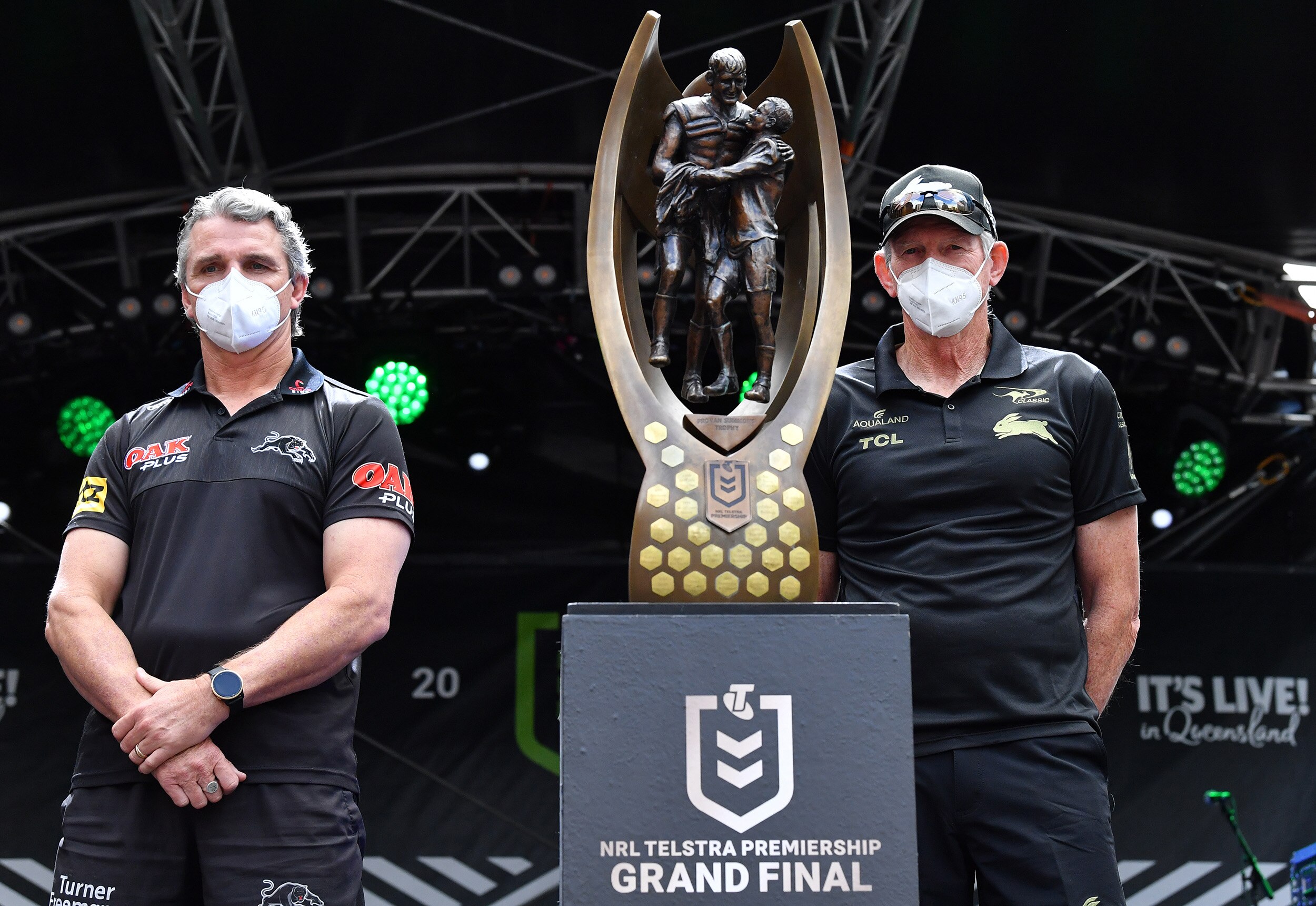 Grand final coaches Ivan Cleary and Wayne Bennett