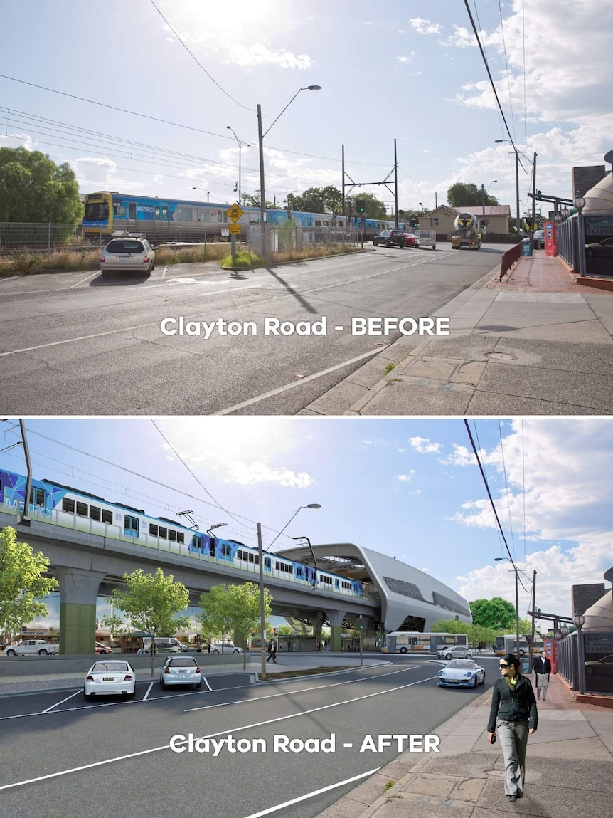 Sky train for Cranbourne Pakenham line