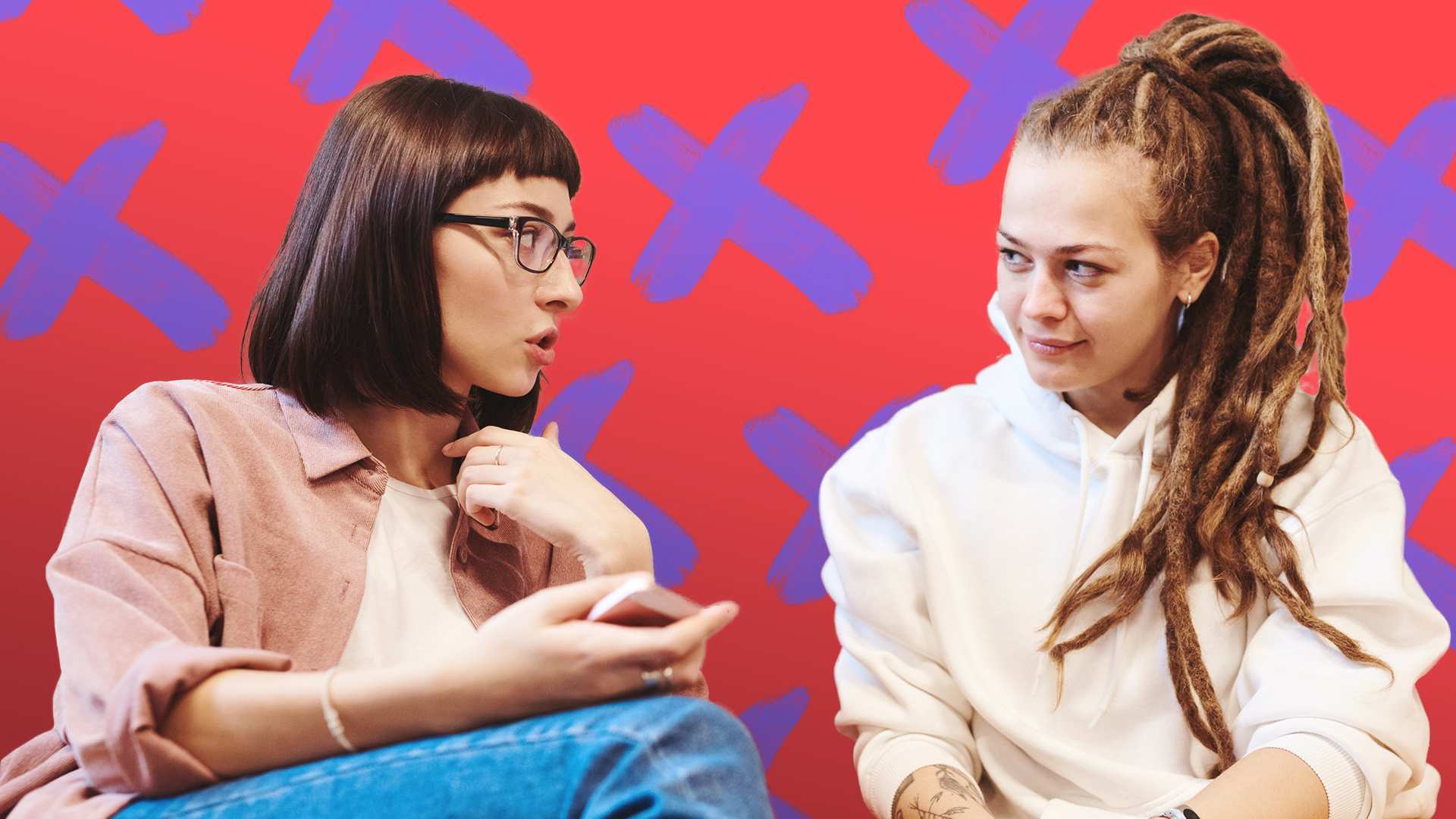Two woman sit and chat for a story about what to do when you get bad career advice.