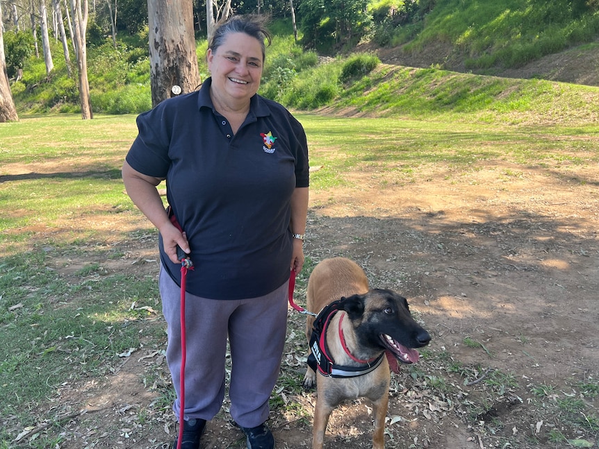 Fiona and Diva at the park. 