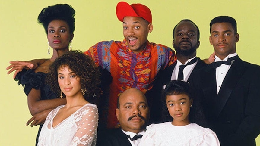 The cast of TV show The Fresh Prince of Bel Air.