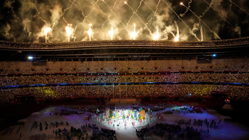 Fireworks go off after Paralympics closing ceremony