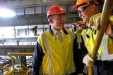 Tony Abbott shown around Port Kembla plant