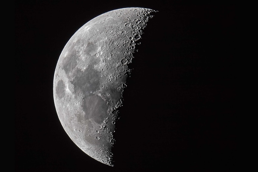 First quarter moon