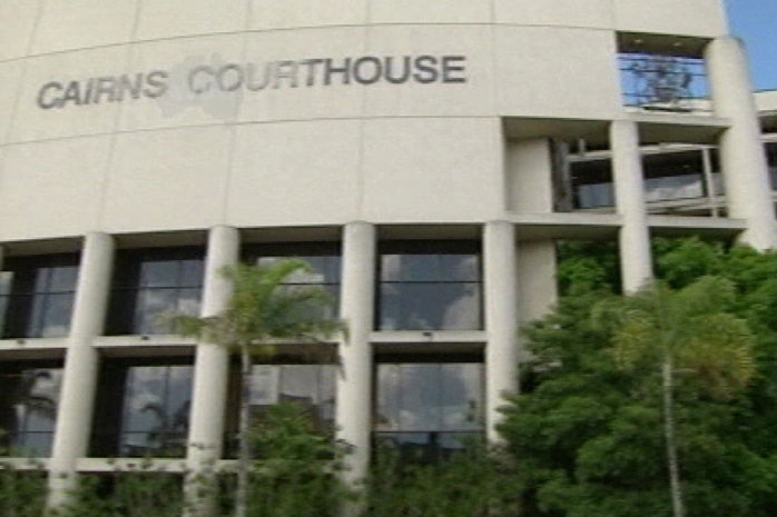 The front of the Cairns courthouse building in far north Qld.