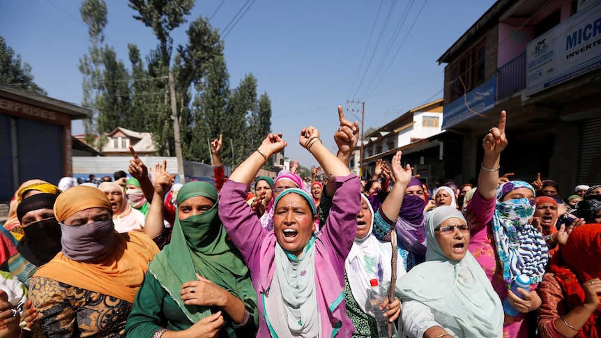 Protests in Srinagar