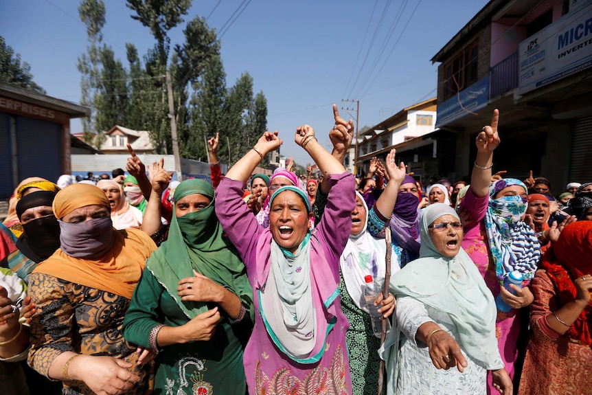 Protests in Srinagar