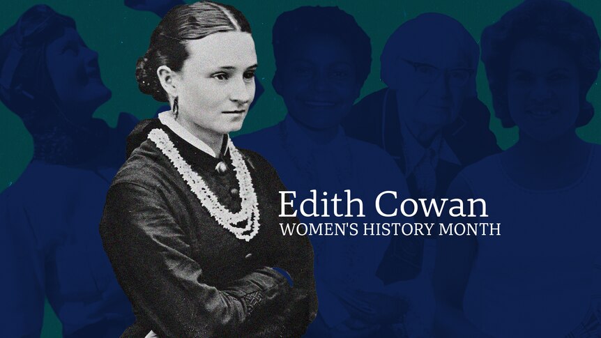 A portrait of Edith Cowan.