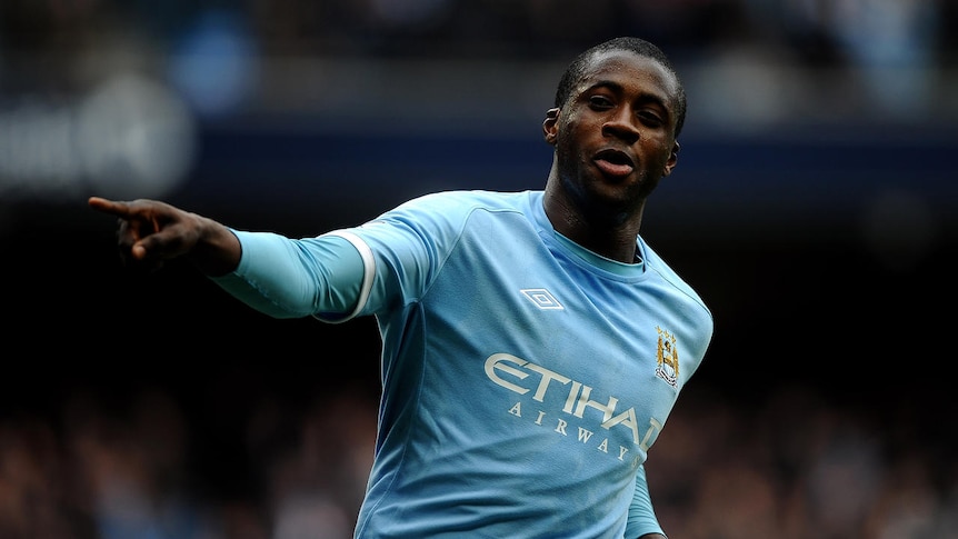 Midfield commander ... Yaya Toure helped Manchester City to a dramatic Premier League title.