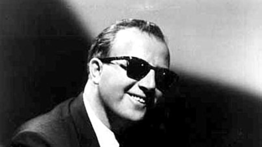 Blind jazz pianist George Shearing