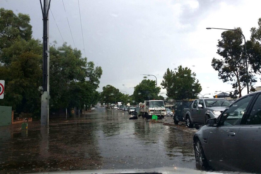 Flooding on Portrush Road, Adelaide