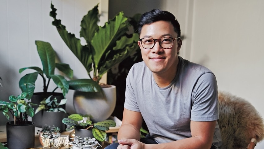 Plant whisperer Jason Chongue who has tips on how to keep indoor plants alive