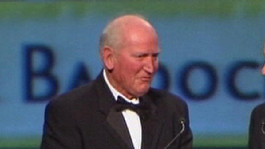 Tasmanian football legend and St Kilda Champion Darrel Baldock at the Hall of Fame induction.