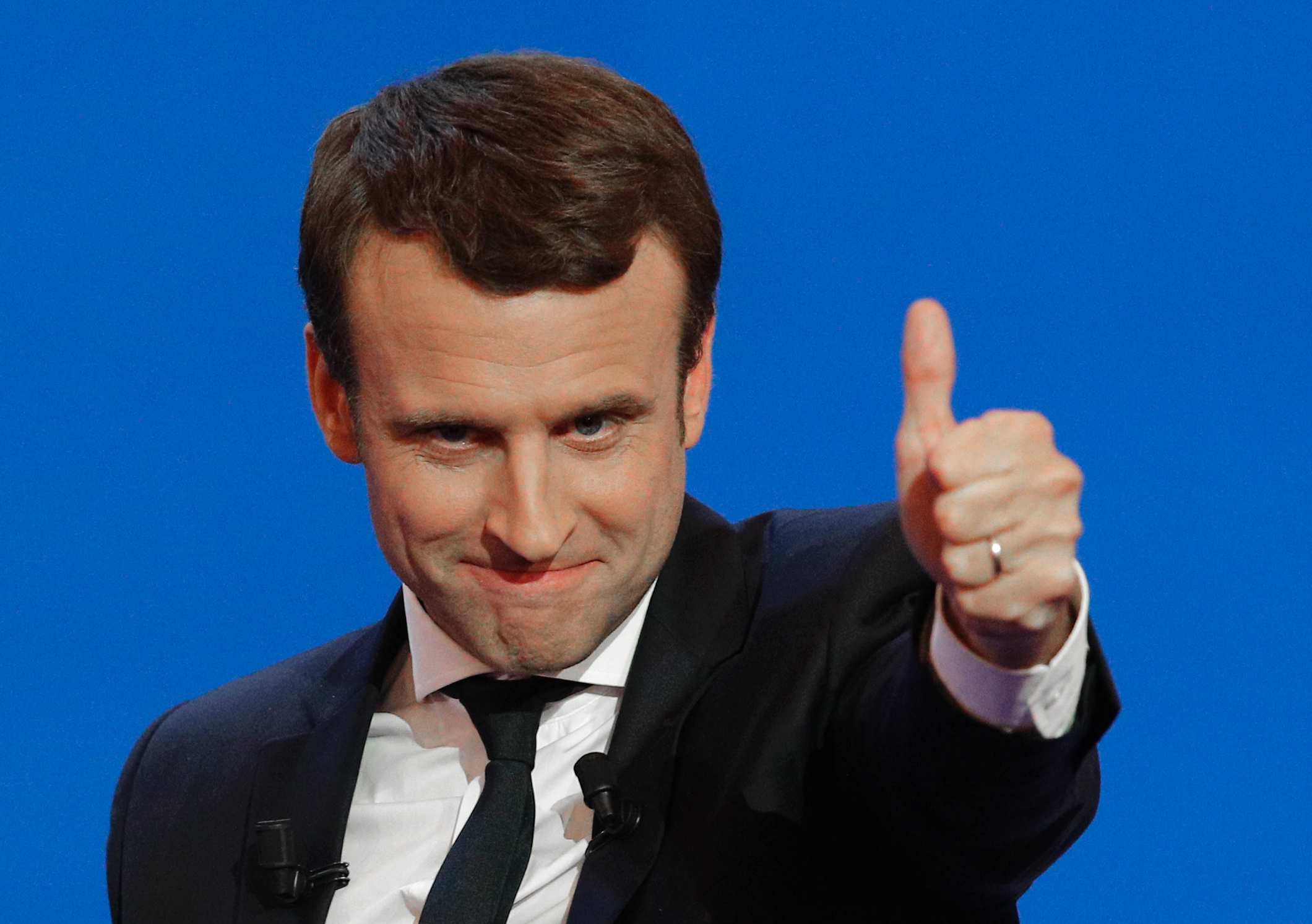 Макрон смешные фото