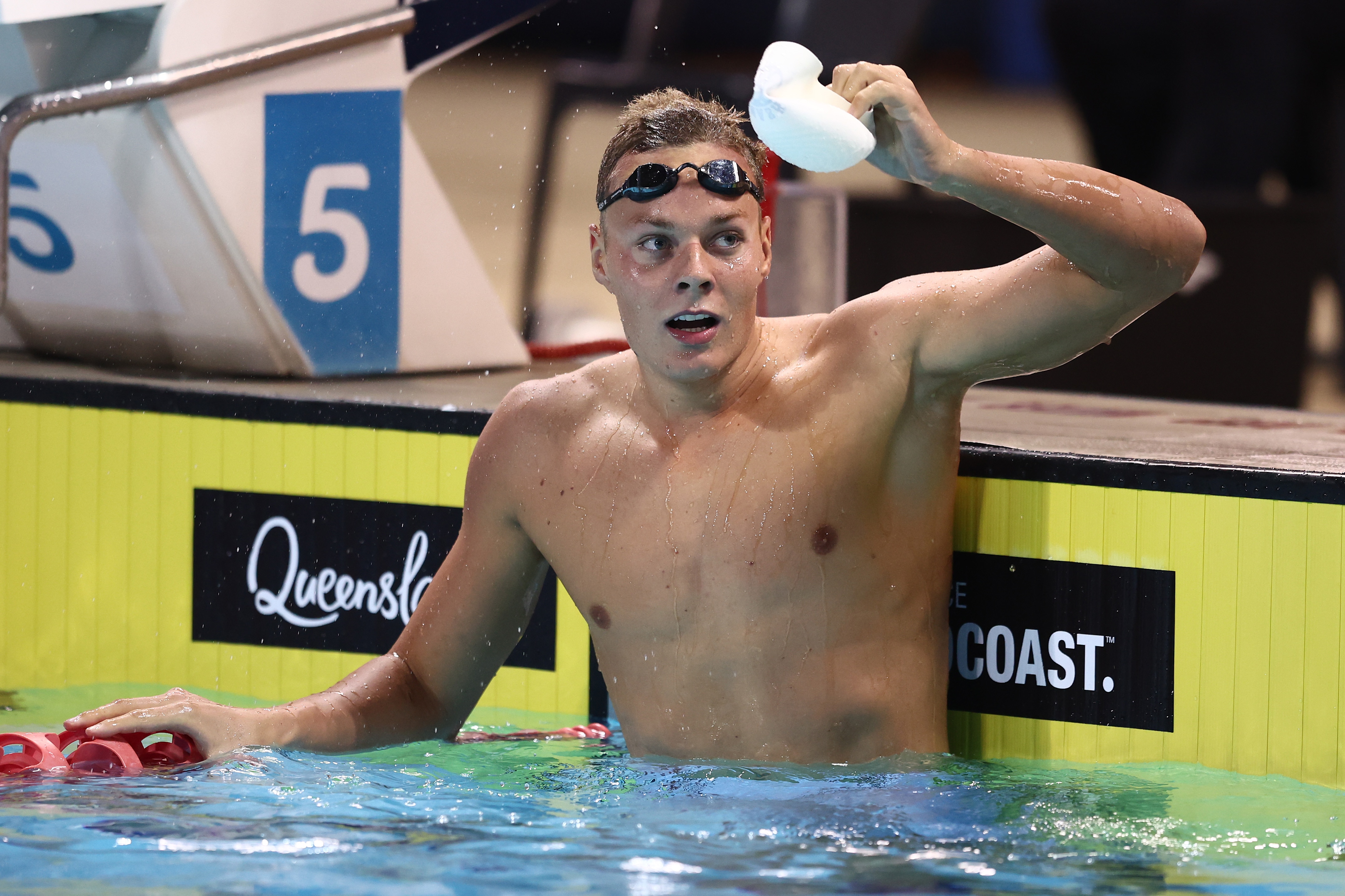 Bailey Lello celebrates