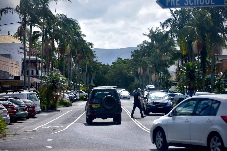 The main street of a regional coastal town.