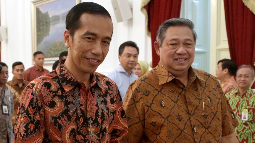 Incoming Indonesian president Joko Widodo and outgoing president Susilo Bambang Yudhoyono.jpg
