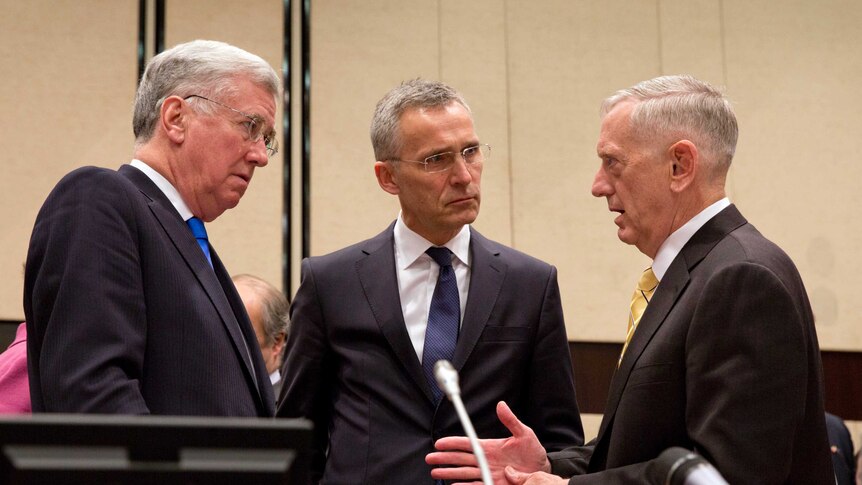 US Defence Secretary speaks to NATO chief and the British Defence Secretary.