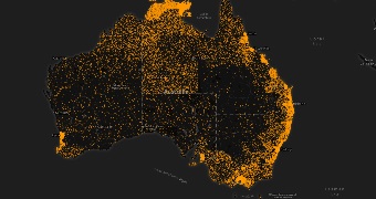 Map of Australia.